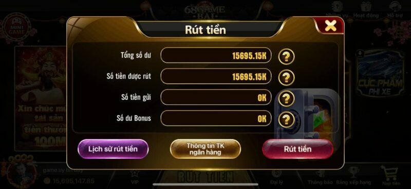 3 bước rút tiền 68 game bài không hề làm khó cược thủ tại đây