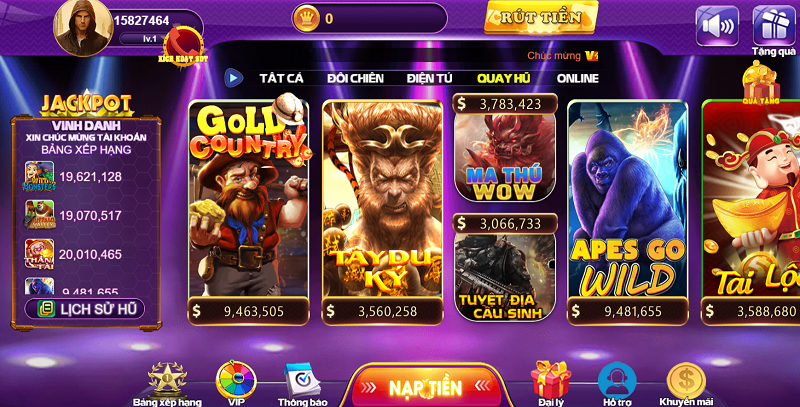 Biểu tượng Gold Country tại giao diện 68 game bài