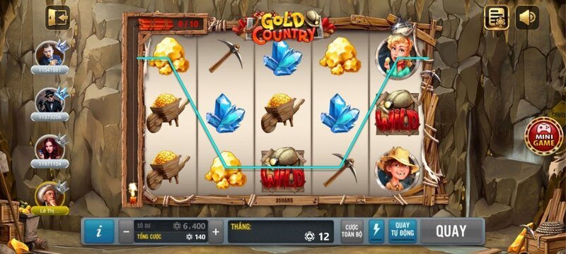 Đào vàng là nguồn cảm hứng của Gold Country 68 game bài