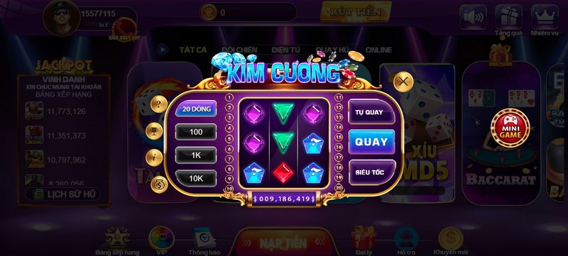 Trải nghiệm game kim cương cực thú vị tại 68gamebai