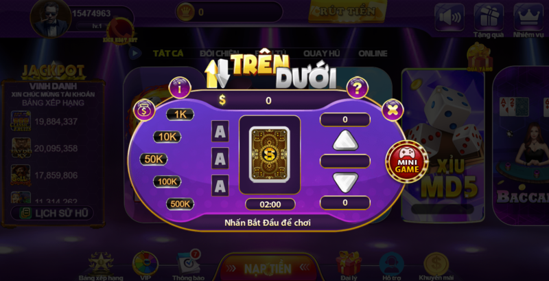 Áp dụng nguyên tắc bảo toàn vốn khi chơi game trên dưới 68 game bài