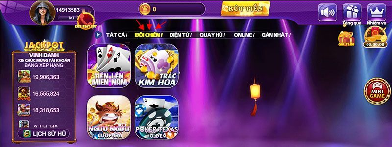 Tiến lên miền nam là siêu phẩm đối chiến thu hút nhất tại 68 game bài