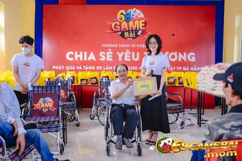 68 game bài giúp đỡ người khuyết tật tại tỉnh Long An