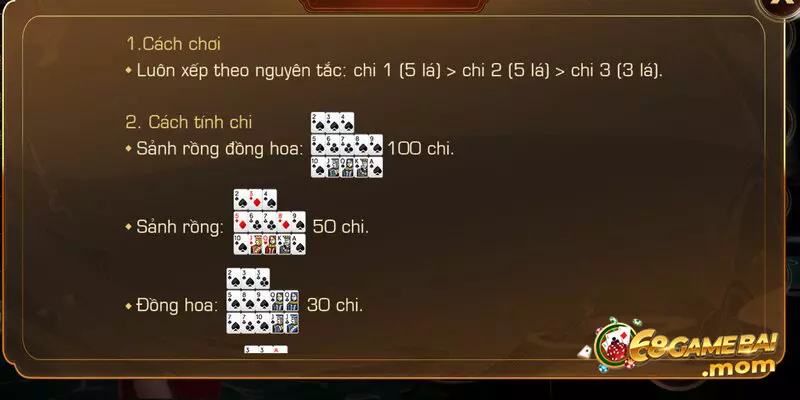 Luật chơi mậu binh tại 68 game bài